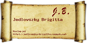 Jedlovszky Brigitta névjegykártya